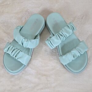 Dream Pairs Mint Double Strap Slip On Slide Sandals